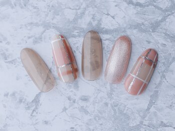 ネイルサロン 優/チェックネイル