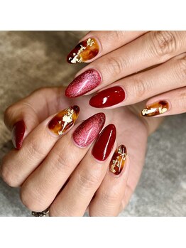 ダリア(Dahlia)/べっ甲ネイル