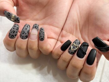 テラス(TERRACE)/ヒョウ柄アシンメトリーデザイン