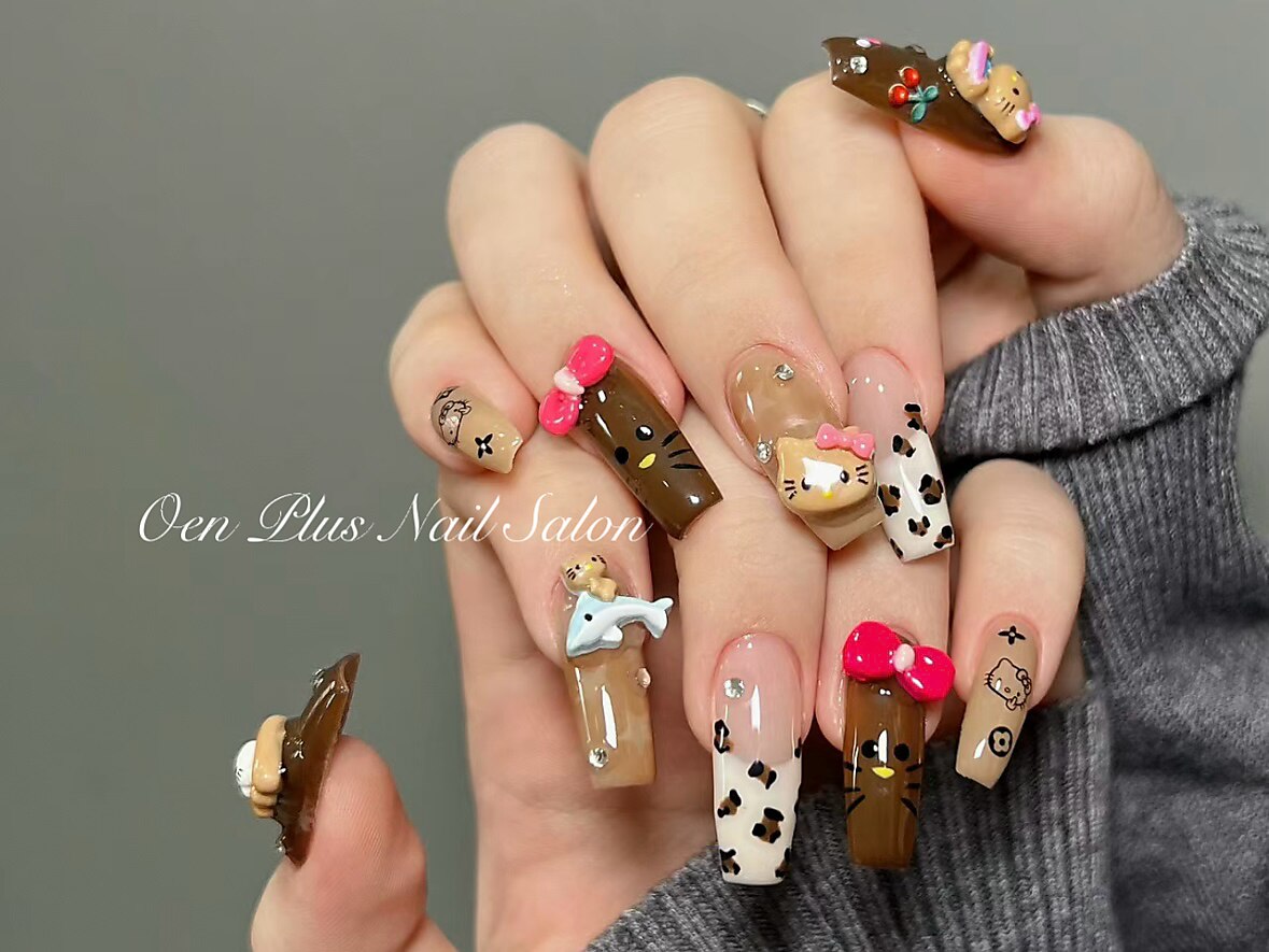 日焼けギャルキティsummerネイルチップ 日焼けギャルキティsummerネイルチップ ハローキティ