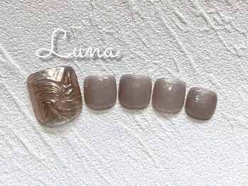 ネイルアンドまつ毛エクステ ルーナ イオンモール東久留米店/フット定額8900円