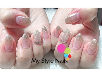 マイ スタイル ネイルズ(My Style Nails)/ラメグラデーションジェル