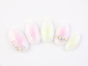 ネイルサロン アテナ(Athena)/持ち込みアート/チークネイル