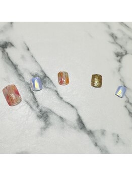 ホワイト(WHITE)/定額フットネイル