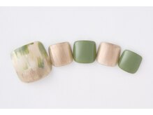 アトリエプラスエヌ(Atelier+N)/【フットネイル】タイダイ