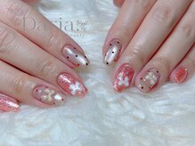 ダリア トータルビューティー(Daria. total beauty)/ドット　リボン　ライブネイル