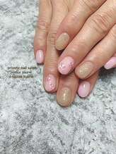 プライベート ネイルサロン マーマ(murmur)/紫陽花ネイル