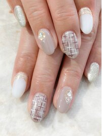 ツイード　パール