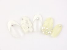 ネイルサロン アテナ(Athena)/持ち込みアート/お花ネイル