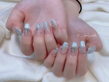 モカ 心斎橋(moca by Lee)/【Saki】ブルーグラデネイル