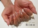 カラーマグネット×ピンクネイル