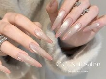 シーシーネイルサロン 池袋(C.C.Nail salon)/長さ出しマグネット＋カラグラ