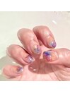 07)インク(水彩)ネイル