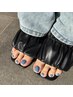 《フットネイル》うる艶仕上げ☆ワンカラーネイル¥4980