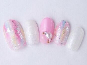 ネイルサロン ドレリッチ 大宮店(drerich)/パステルフェミニンタイダイ