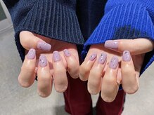 ルークネイル(LUKE)/シンプル◯ストーンネイル