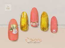 カラーズ荻窪 ネイルラウンジ(Colors Ogikubo Nail Lounge)/べっ甲ニュアンス×ミラーアート