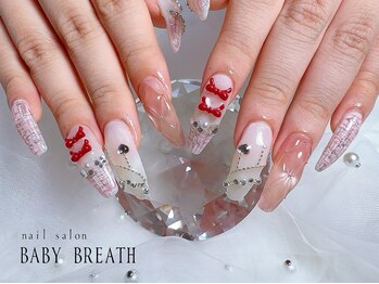 ベイビーブレス(BABY BREATH)/持ち込み☆冬ネイル
