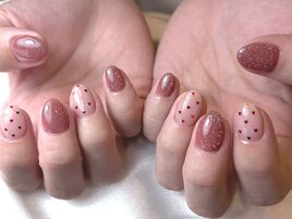 ハートホログラム×ラメ【定額】