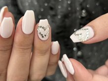 ネイルメゾン 梅田(NAIL MAISON)/ベビーピンクストーンハート