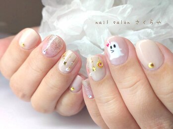 ハロウィン☆おばけちゃんネイル