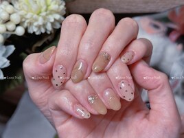 秋ネイル　シンプル