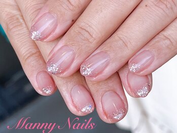 マニーネイルズ(Manny Nails)の写真/手元に合う【大人可愛い】をご提案!ナチュラルだけど気分の上がる可愛い!をお届けします♪マニキュア取扱◎