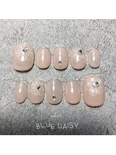 ブルーデイジー(BLUE DAISY)/flower  nail cips