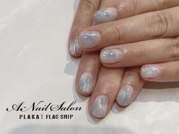 エーネイルサロン プラーカ本店(A-Nail Salon)/ホワイトニュアンス