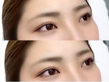 ピコ 南森町店(pico)の写真/眉毛アイブロウと合わせて束感のあるまつげパーマでぱっちり目元になれる!理想のキレイな目元に♪