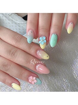 クイーンズビューティーサロン 新宿本店(Queen's beauty salon)/チップ長さ出し10本やり放題