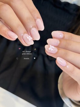 ジェニーミヤザキ(Jennie,miyazaki)/pink,ribbon design.