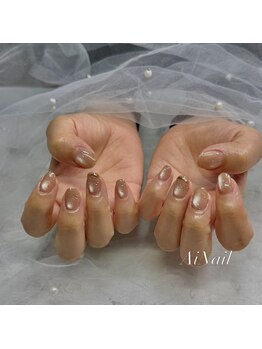 アイネイル 高幡不動(Ai Nail)の写真/    シンプルなのに可愛い2本アート