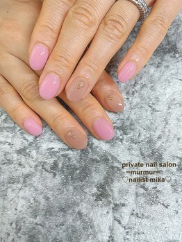 プライベート ネイルサロン マーマ(murmur)/ナチュラルワンカラー