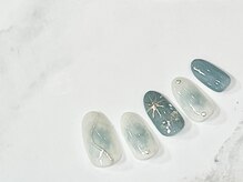 ラグウナ(Laguna)/チークネイルと雪の結晶