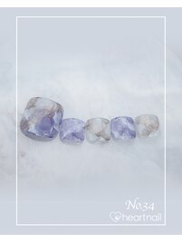 フットネイル　Design No.34