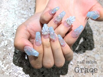 ネイルサロン グレイス(Grace)の写真/お忍びで同業者も来店する高強度アクリルスカルプ専門店!初めての方,持ち込み画像も大歓迎☆フィルイン対応