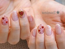 ユニネイル(uninail)/バレンタインネイル