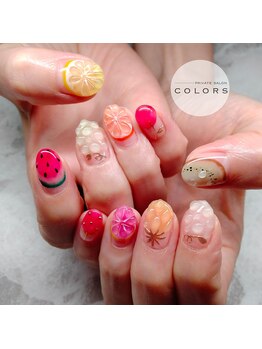 カラーズ(COLORS)/定額アートコース￥11000