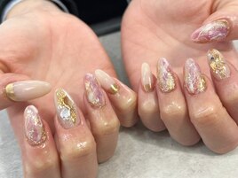 天然石　ニュアンスネイル