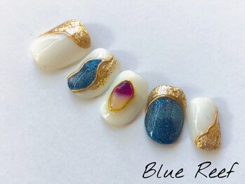 ネイルアンドまつげエクステ ブルーリーフ 四谷三丁目店(Blue Reef)/ミラー&マグネットネイル