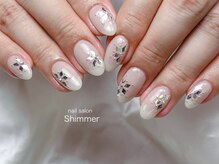 シマー(Shimmer)/雪の結晶ネイル