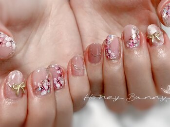 春のフラワーネイル