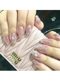 春ネイル　マグネット