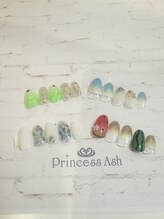 プリンセスアッシュ 阪急三番街店(Princess Ash)/7月ＮＥＷネイル☆毎月更新中