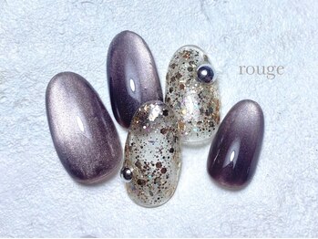 ルージュ(rouge)の写真/《新規&再来いつでもオフ無料》上品シンプル~最旬トレンドデザインまで☆パラジェル使用で自爪にも優しい◎