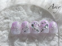 エイミー 大宮店(AMY)/ハート×雪ネイル