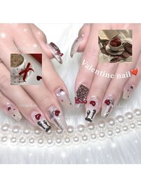 バレンタインネイル♪