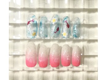 ネイルサロン あかねいろの写真/<丁寧ケア・オフ込>デザイン持ち込みOK◎芸大出身ネイリストが作る繊細でハイセンスなアートで指先に彩りを