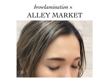 アリーマーケット(ALLEY MARKET)の写真/【こだわりのブロウラミネーション&アイブロウデザインであなただけのオーダーメイド眉毛を！】